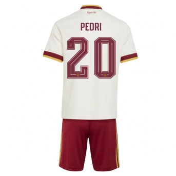 Billige Fotballdrakt Spania Pedri Gonzalez #20 Replika Bortedraktsett Barn VM 2026 Kortermet (med bukser)
